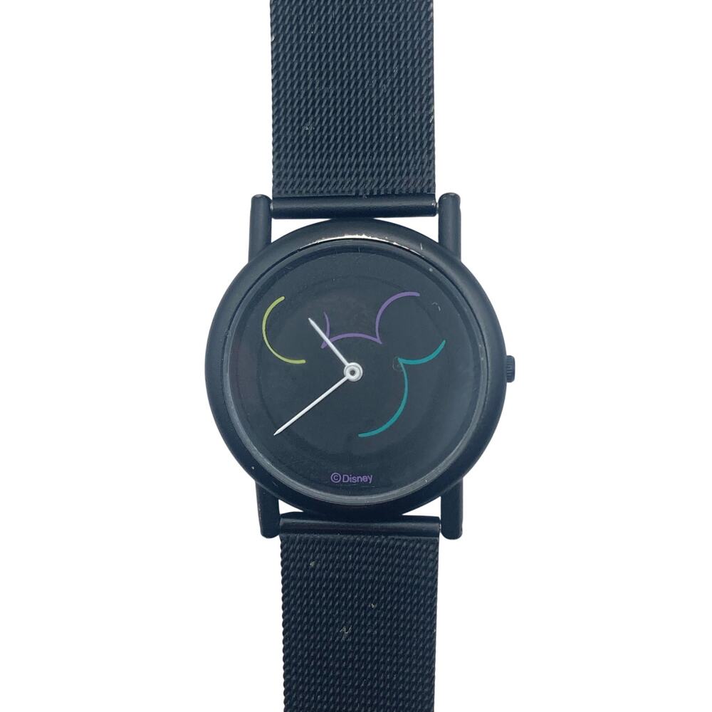 VTG Disney Mickey Mouse Neon Outline Unisex Watch 33mm - New Battery Adjustable